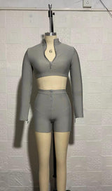 SPORT TWO-PIECE SET IN GREY CLOTH styleofcb
