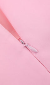 PINK OFF SHOULDER BOWKNOT MINI CORSET DRESS Dresses styleofcb