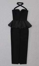 HALTER BANDAGE MIDI DRESS IN BLACK Dresses styleofcb