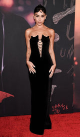 STRAPLESS CUT OUT MAXI DRESS IN BLACK Dresses styleofcb