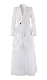 LONG SLEEVES MESH MIDI DRESS Dresses styleofcb