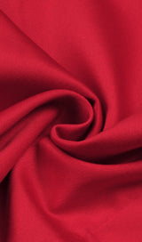 TAPERED BODICE STRAPPY MINI DRESS IN RED styleofcb