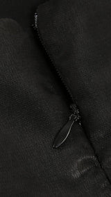 DETACHABLE BOWKNOT MINI DRESS IN BLACK Dresses styleofcb