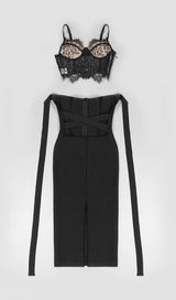 HALTER CUT OUT MIDI DRESS IN BLACK Dresses styleofcb