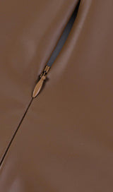 LEATHER STRAP MIDI DRESS Dresses styleofcb