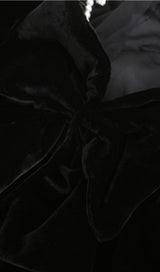 VELVET HALTERNECK MINI DRESS IN BLACK DRESSES styleofcb