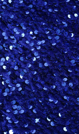 SEQUIN ONE SHOULDER MINI DRESS IN GALACTIC COBALT styleofcb