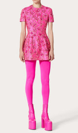 JACQUARD FLORAL MINI DRESS Dresses styleofcb