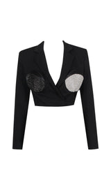 CROPPED OVERSIZED SPIRAL BLAZER styleofcb