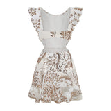 FLORAL LACE MINI DRESS IN WHITE styleofcb