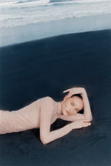 RHINESTONES MESH MINI DRESS IN NUDE DRESS sis label