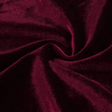 OFF SHOULDER WAIST HOLLOW VELVET MAXI DRESS IN BURGUNDY styleofcb