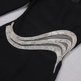 WAVE ONE-SHOULDER MINI DRESS styleofcb