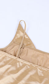 ONE SHOULDER BODYCON MAXI DRESS IN GOLD Dresses styleofcb