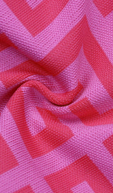 LONG SLEEVE MINI DRESS IN PINK Dresses styleofcb