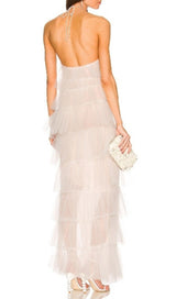 FRINGED BACKLESS MAXI DRESS Dresses styleofcb