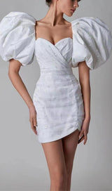 PUFF SLEEVE MINI DRESS Dresses styleofcb