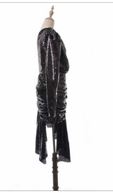 ONE SHOULDER MINI DRESS IN GREEN Dresses styleofcb