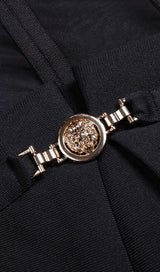 CORSET MESH MIDI DRESS IN BLACK DRESS STYLE OF CB