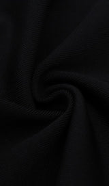 OFF THE SHOULDER MIDI DRESS IN BLACK DRESSES styleofcb