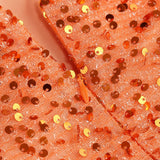ASYMMETRIC SEQUIN MAXI DRESS IN ORANGE DRESS sis label