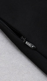 OFF THE SHOULDER MIDI DRESS IN BLACK DRESSES styleofcb