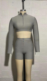 SPORT TWO-PIECE SET IN GREY CLOTH styleofcb