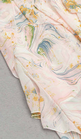 ALLOVER PRINT SPLIT THIGH BACKLESS DRESS DRESS sis label