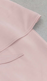 APPLIQUÉD BANDAGE MIDII DRESS IN PALE PINK DRESS STYLE OF CB