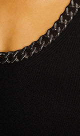 ASYMMETRIC BANDAGE MIDI DRESS IN BLACK Dresses styleofcb