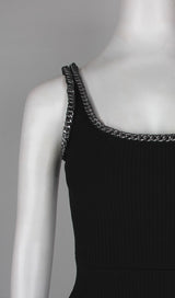 ASYMMETRIC BANDAGE MIDI DRESS IN BLACK Dresses styleofcb