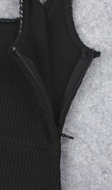 ASYMMETRIC BANDAGE MIDI DRESS IN BLACK Dresses styleofcb