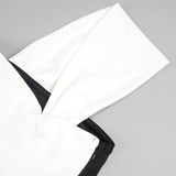 ASYMMETRIC OFF-THE-SHOULDER MAXI DRESS IN BLACK DRESS sis label