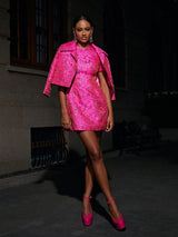 JACQUARD FLORAL BLAZER Outerwear Gloria Lanvin