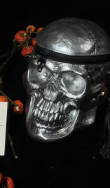 SILVER SKULL CLUTCH Bags sis label