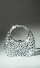 CLEAR EMBELLISHED BAG IN WHITE Bags styleofcb