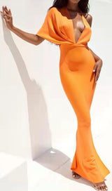 BANDAGE MAXI DRESS IN ORANGE Dresses styleofcb