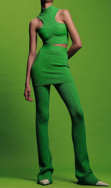 BANDAGE TWO PIECE SET IN GREEN Clothing styleofcb