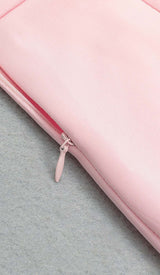 BANDEAU MERMAID MIDI DRESS IN PINK DRESS STYLE OF CB