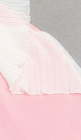 BANDEAU MERMAID MIDI DRESS IN PINK DRESS STYLE OF CB