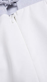 BANDEAU WAIST-TIGHTENING MAXI DRESS IN WHITE STYLE OF CB