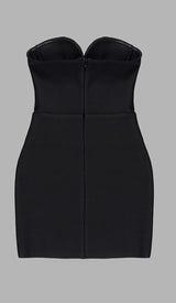 BANDEAU BANDAGE MINI DRESS IN BLACK DRESS STYLE OF CB