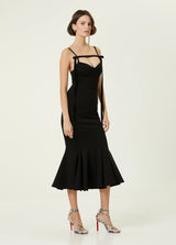 STRAPLESS STRAPY SLIM MAXI DRESS IN BLACK Dresses styleofcb