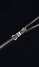 BELTED DOUBLE-BREASTED BLACK SUIT DRESSES styleofcb