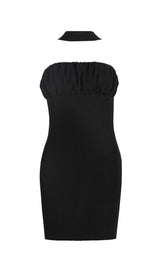 BOW BACK MINI DRESS IN BLACK Dresses styleofcb