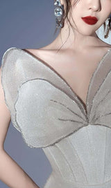 BOW STRAPLESS MINI DRESS IN WHITE DRESS STYLE OF CB