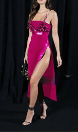 BRALETTE STRAPLESS MIDI DRESS IN RED DRESS STYLE OF CB