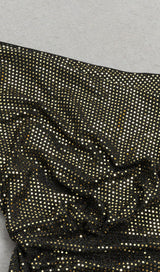 BROWN ONE SHOULDER ASYMMETRIC MIDI DRESS IN BROWN DRESS sis label