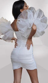 BUBBLE SLEEVE MIDI DRESS IN BLACK Dresses styleofcb