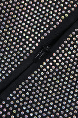 BANDEAU MESH BEADED MINI DRESS Sequins Dress styleofcb